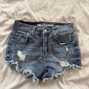 Wallflower denim shorts